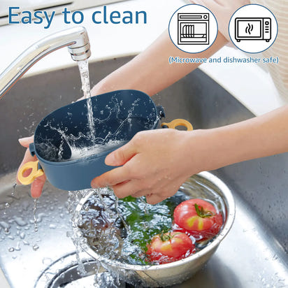 2000ML Portable 3 Layer Lunch Box - Leakproof Microwavable Food Container