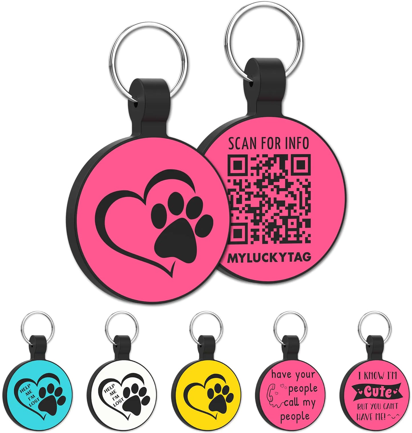 SilentPet QR Silicone Tag