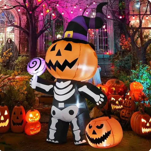 Halloween Pumpkin Ghost Inflatable Decor