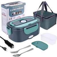 Electric Lunch Box Food Heater 3-In-1 Portable Food Warmer Lunch Box for Car & Home